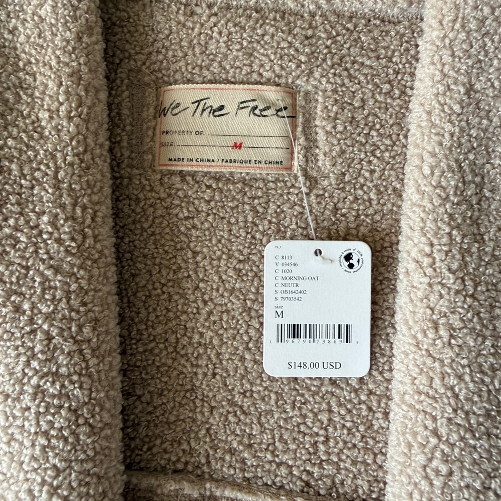 NWT We the Free Cozy Time Sherpa Vest - Picture 6 of 7